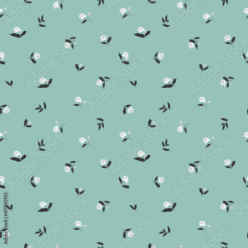 Seamless patterns in floral style. Vector illustration for textiles and packaging