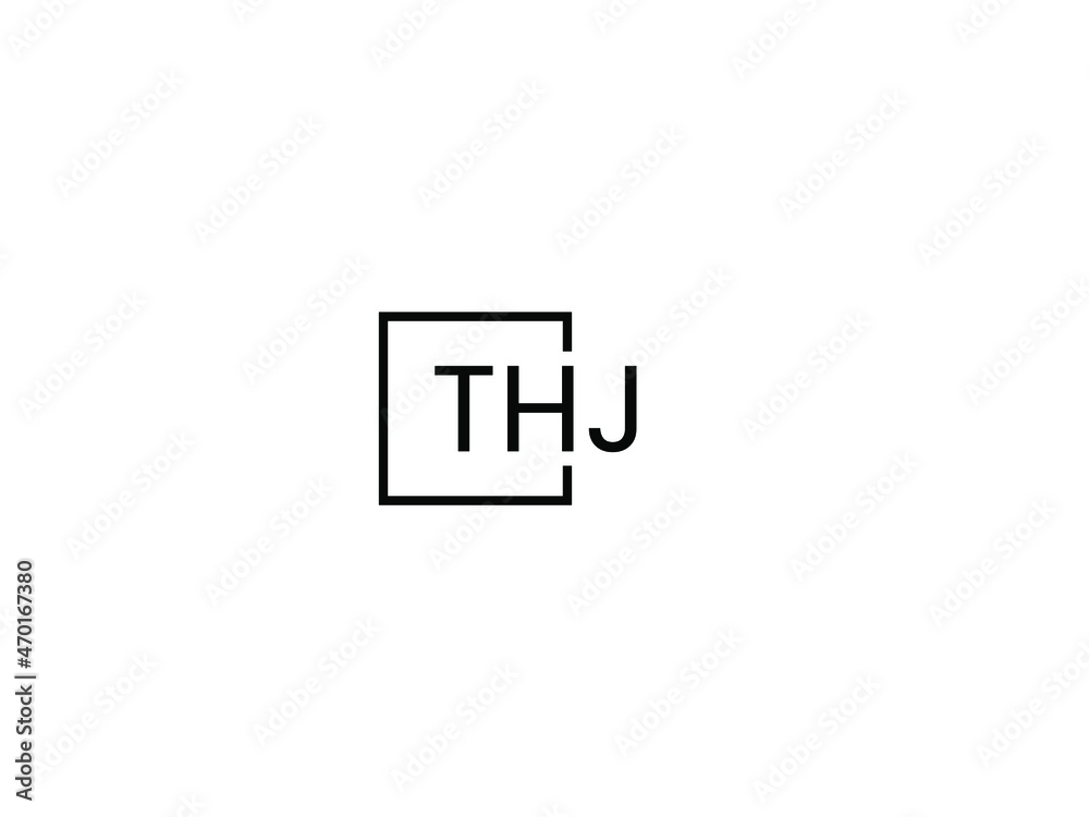THJ letter initial logo design vector illustration THJ letter initial logo design vector illustration