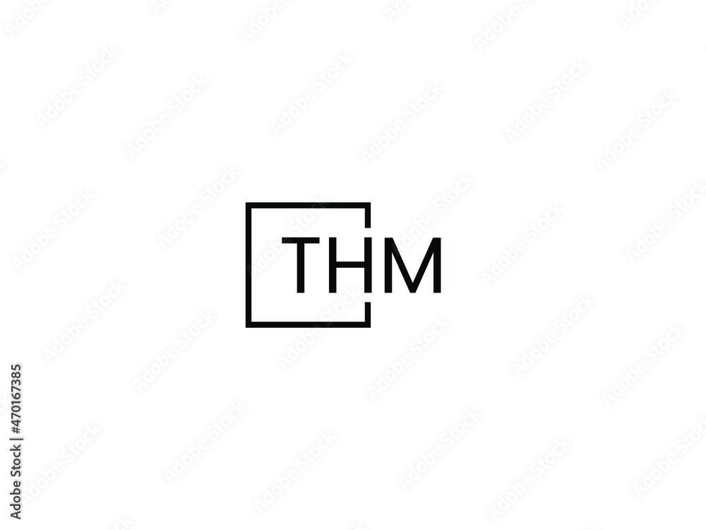THM letter initial logo design vector illustration THM letter initial logo design vector illustration