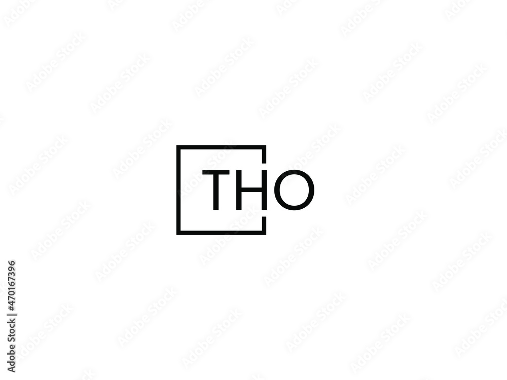 Fototapeta premium THO letter initial logo design vector illustration