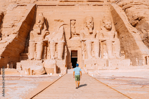 amazing colossus of abu simbel temple  photo