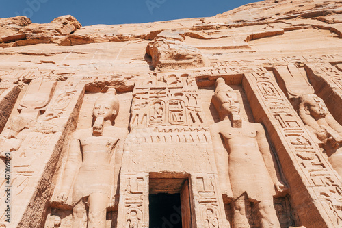amazing colossus of abu simbel temple  photo