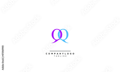 Alphabet letters Initials Monogram logo QQ, QQ INITIAL, QQ letter