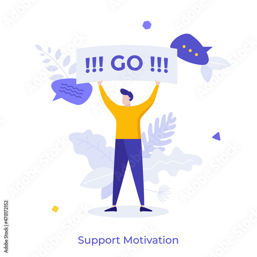 Vector Business Concept With Character