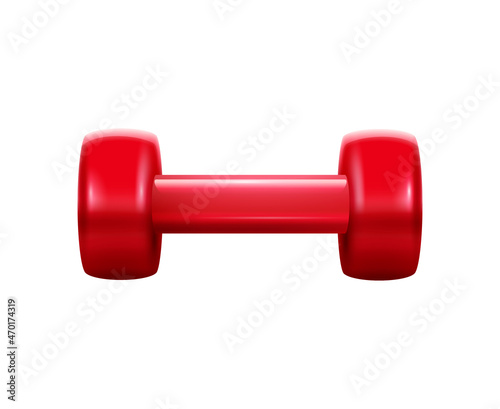 Light Red Dumbbell Composition