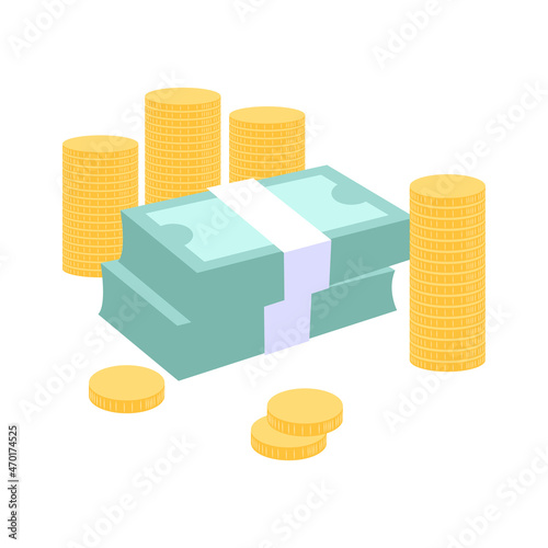 Money Dream Flat Composition