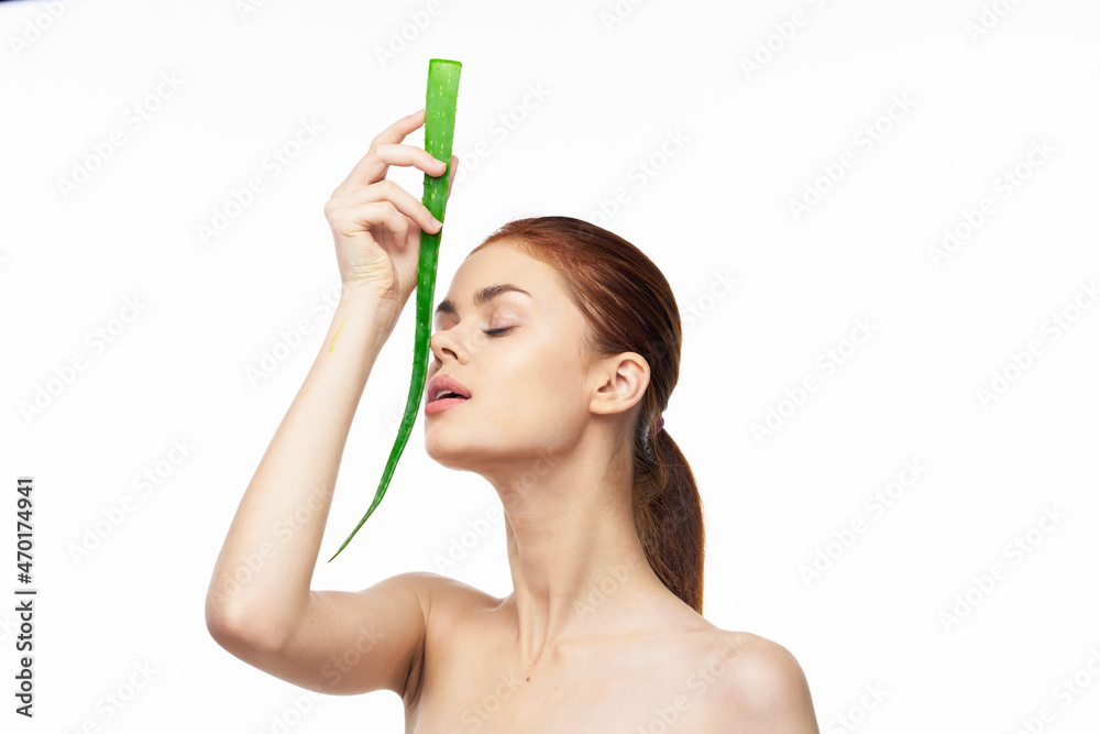 woman with bare shoulders clear skin aloe spa treatments health woman with bare shoulders clear skin aloe spa treatments health