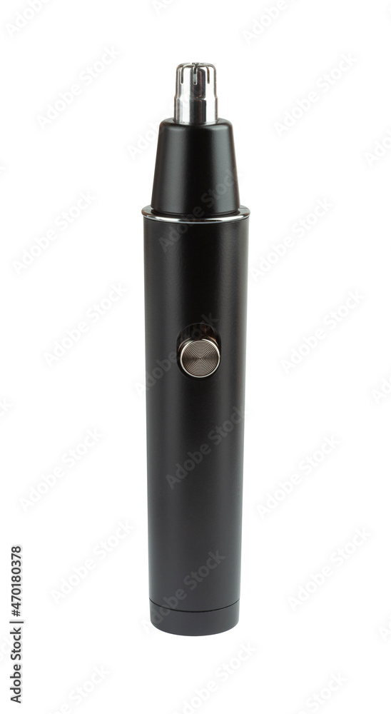 Nose, ear, body hair trimmer isolated on white background. Nose, ear, body hair trimmer isolated on white background.