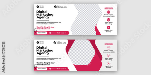 Digital marketing corporate business facebook cover web banner social media post banner