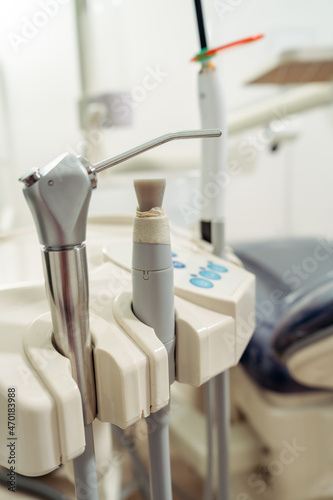 Dental instruments prepared for use in a dental clinic.