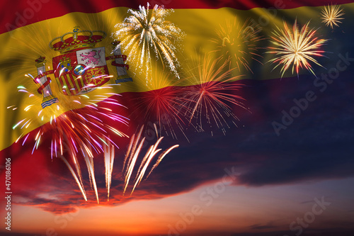 Flag of Spain for Independence day