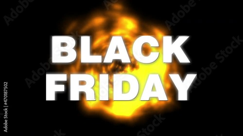 Black Friday sales start this November on an explosive and fiery background
