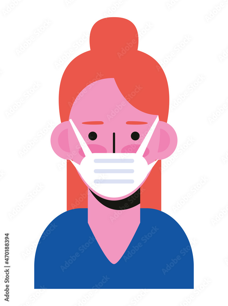 woman wearing face mask woman wearing face mask