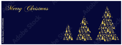 Obraz na płótnie Christmas card. Christmas trees. Merry Christmas. w salonie