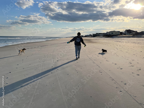 Fotografie walking on the beach