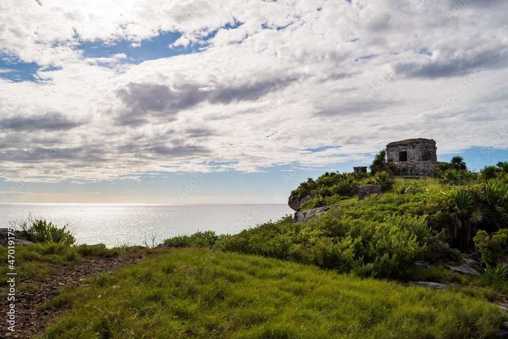 Tulum Ruins Overlooking the Caribbean Sea