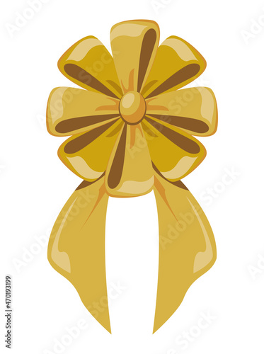golden bow elegant