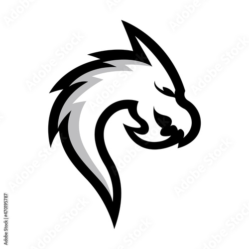Fototapeta Naklejka Na Ścianę i Meble -  Dragon logo images illustration
