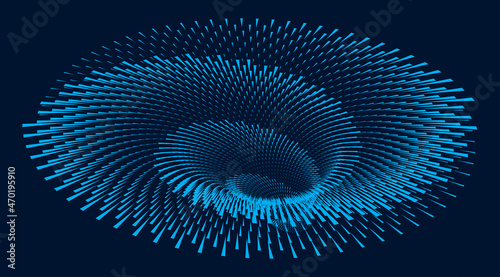 3D Spiral Design Element. Background abstract image