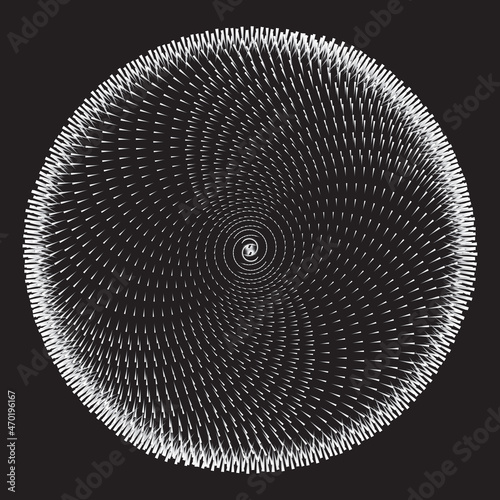 3D Spiral Design Element. Background abstract image