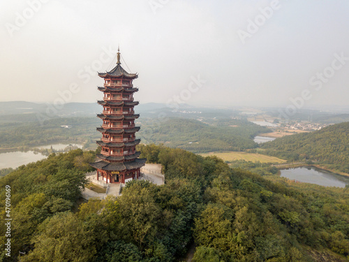 China Tower on top of the hill