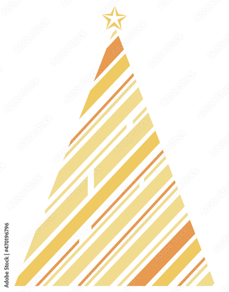 christmas golden striped tree christmas golden striped tree