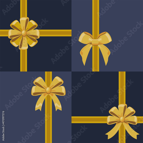 four golden bows icons
