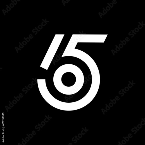 65 Number logo design vector image , icon 65 number logo design  , logo number 65 , logo number 65 combination , logo 65 abstract 