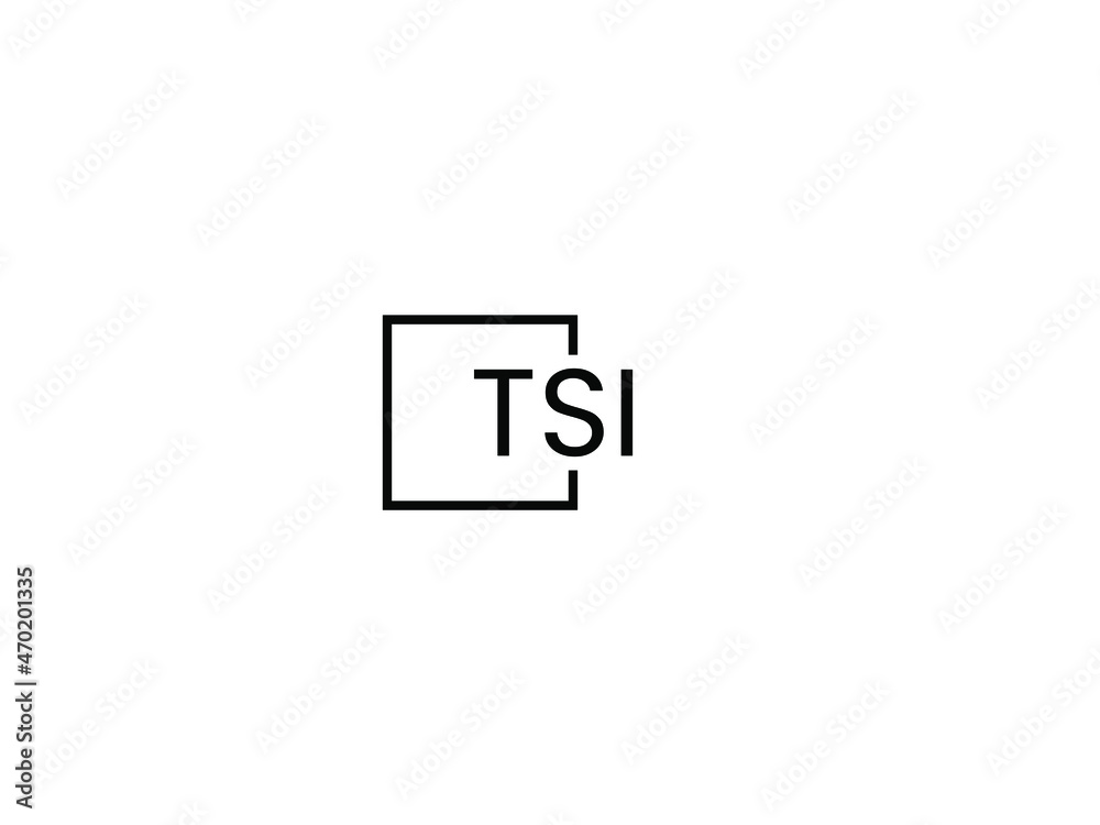 TSI letter initial logo design vector illustration TSI letter initial logo design vector illustration