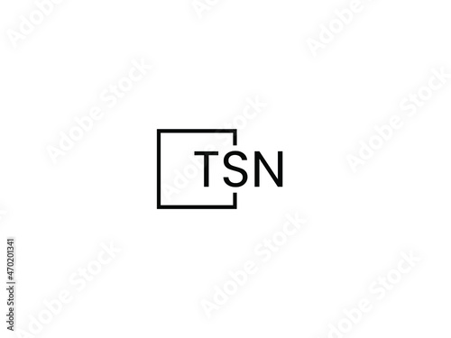 TSN letter initial logo design vector illustration