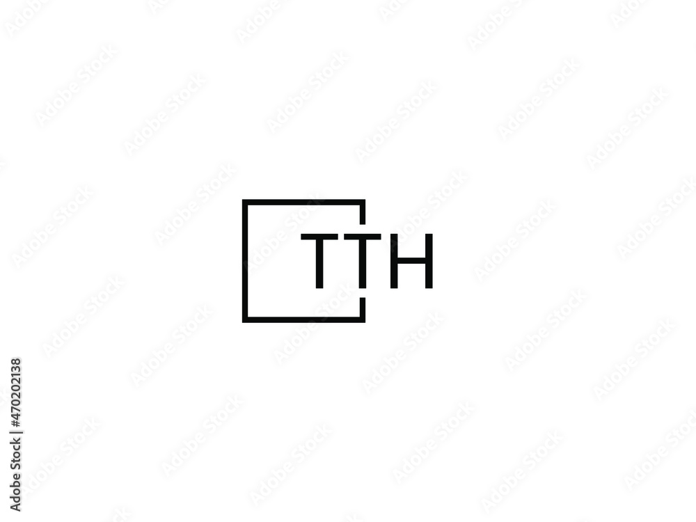 TTH letter initial logo design vector illustration TTH letter initial logo design vector illustration
