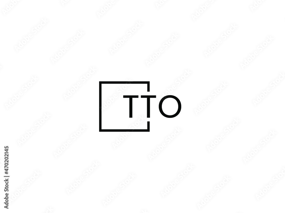 TTO letter initial logo design vector illustration