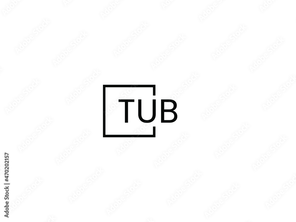 TUB letter initial logo design vector illustration TUB letter initial logo design vector illustration