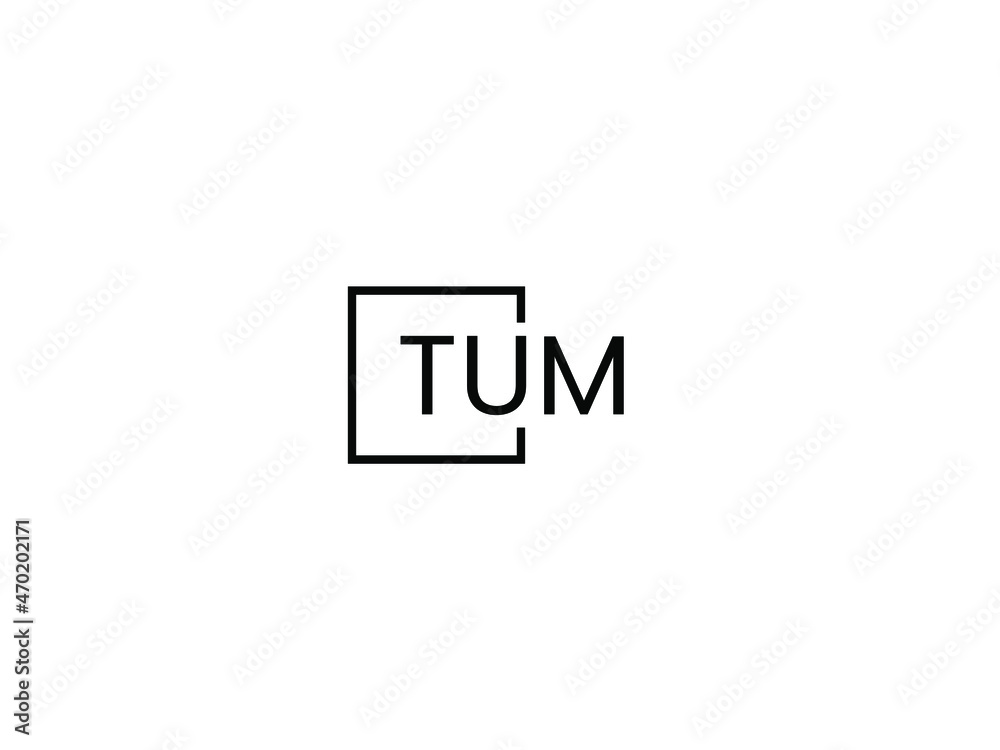 TUM letter initial logo design vector illustration TUM letter initial logo design vector illustration