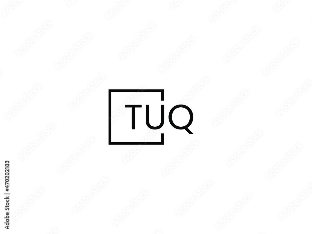 Fototapeta premium TUQ letter initial logo design vector illustration