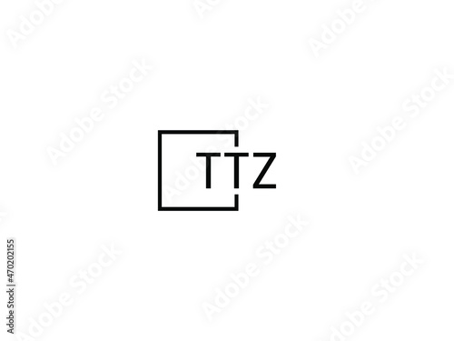 TTZ letter initial logo design vector illustration