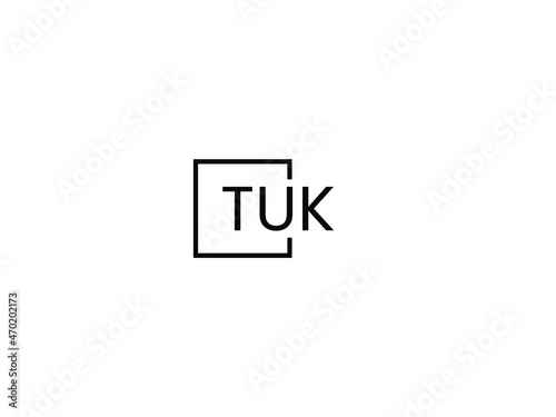 TUK letter initial logo design vector illustration
