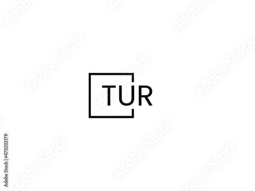 TUR letter initial logo design vector illustration