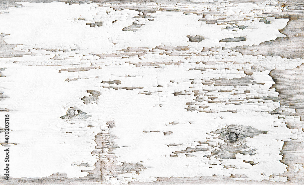 Fototapeta premium Weathered white wooden background. Old rustic wood texture