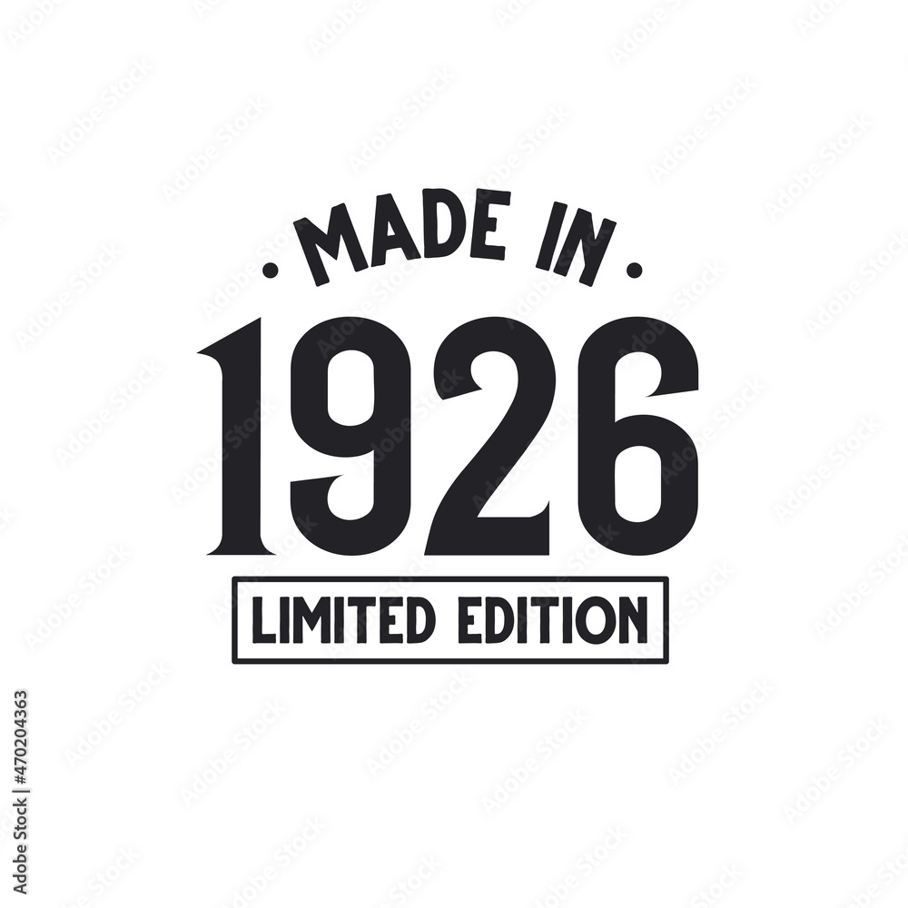 Made in 1926 Limited Edition