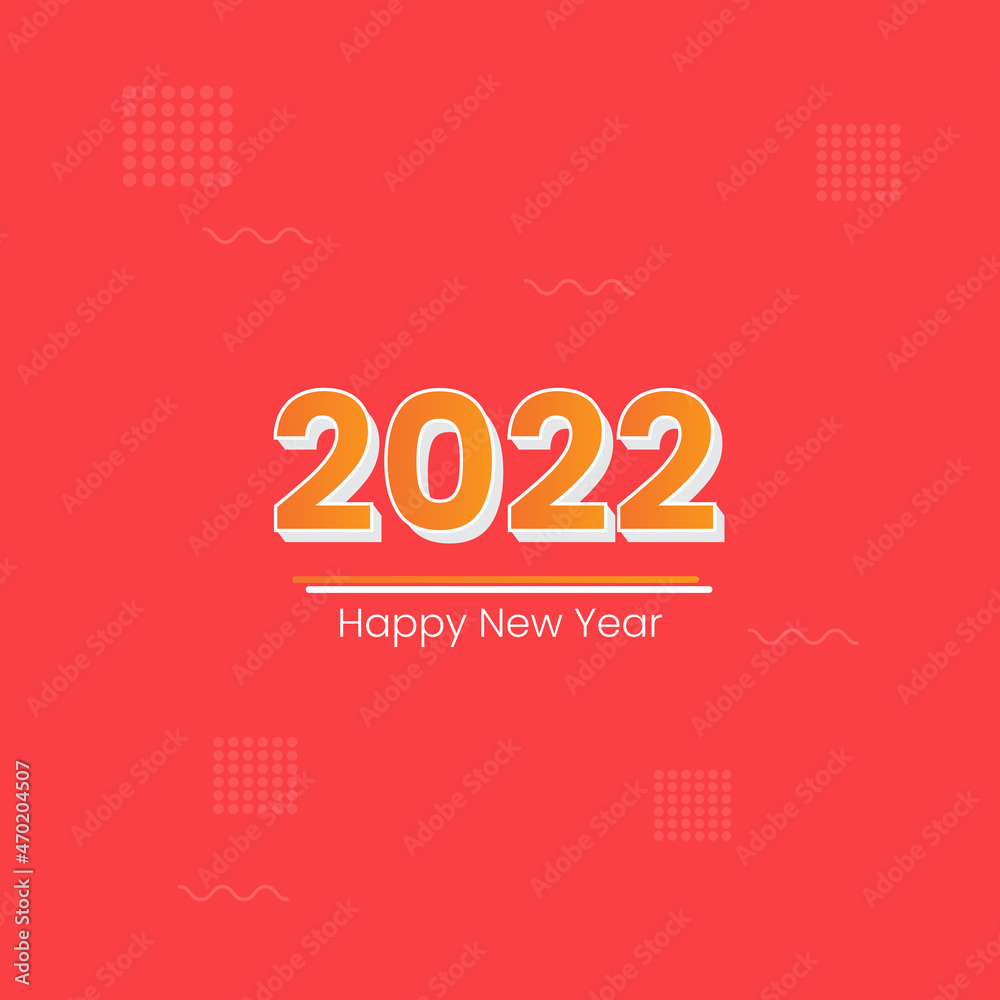 Retro style 2022 new year banner logo icon social media post Retro style 2022 new year banner logo icon social media post