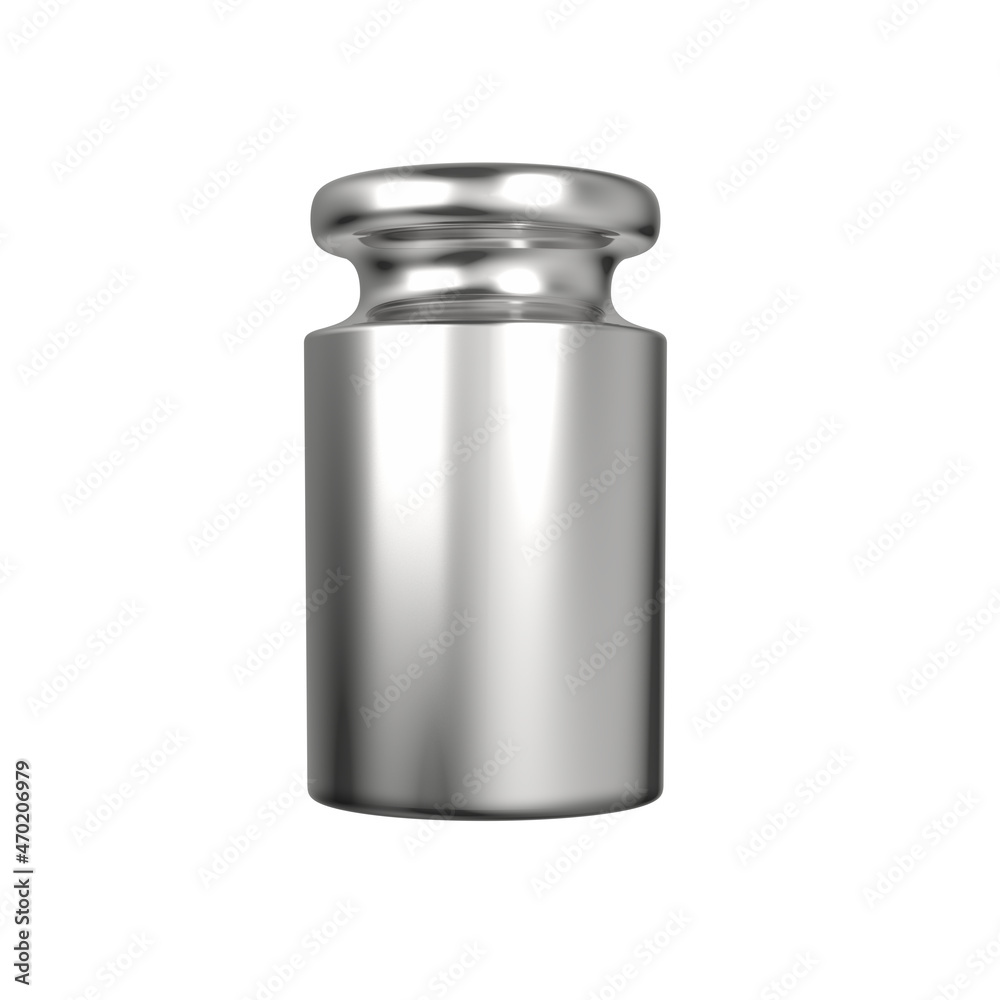 Calibration weight isolated on white background. 3d illustration. Calibration weight isolated on white background. 3d illustration.