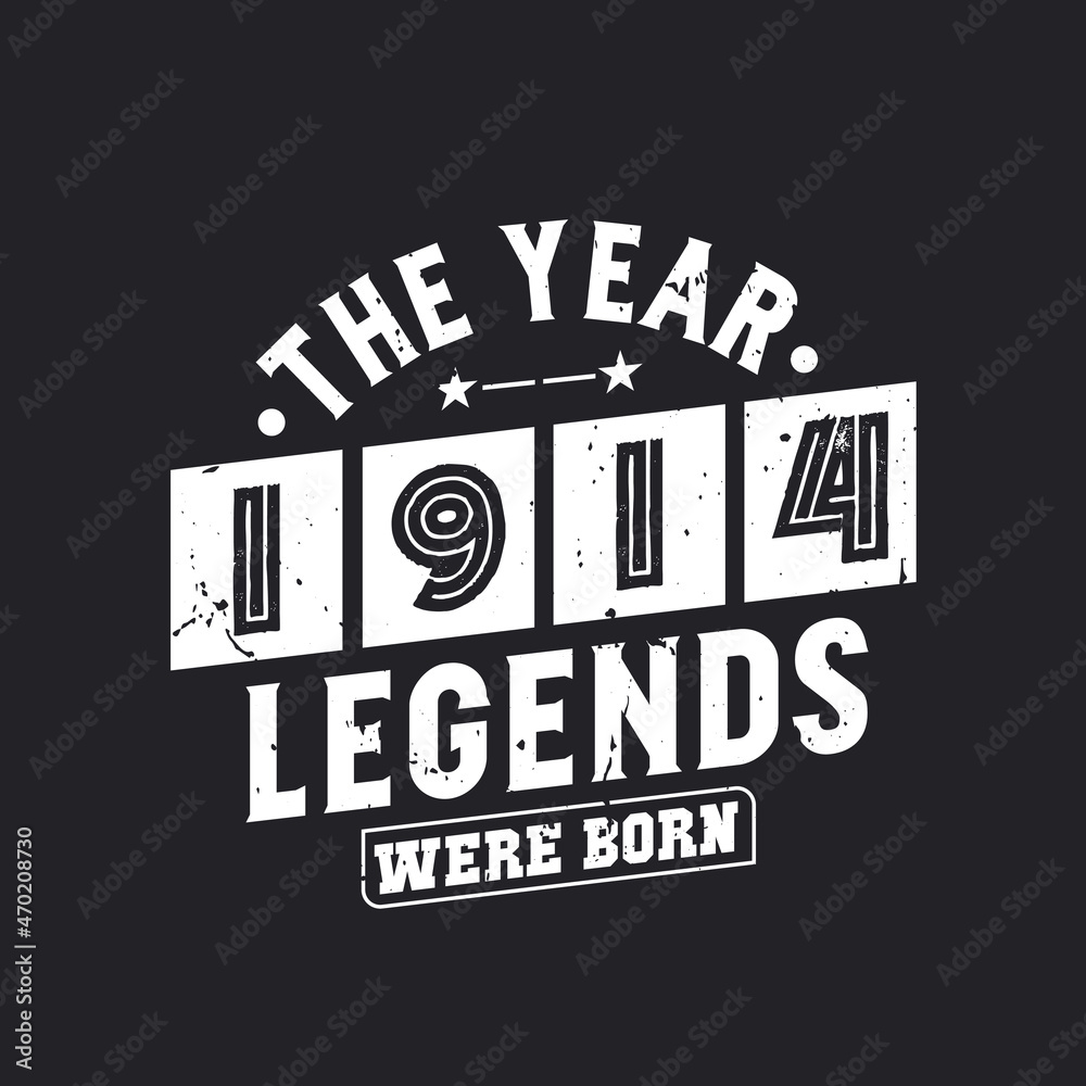 Obraz premium The year 1914 Legends were Born