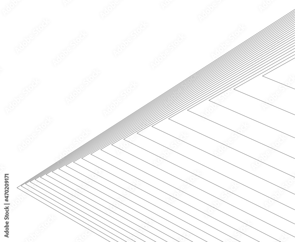 architecture design digital vector illustration