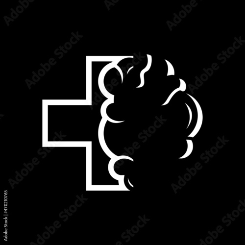Brain logo template