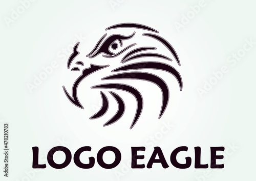 Logo Eagle Brouwn icon vector  photo