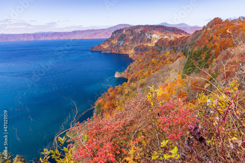 lake and mountains