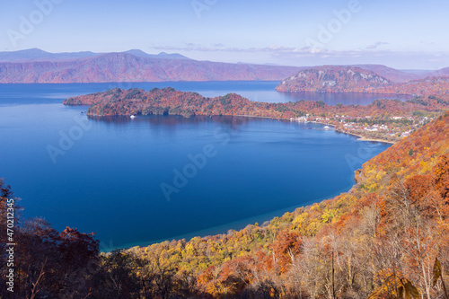 lake and mountains