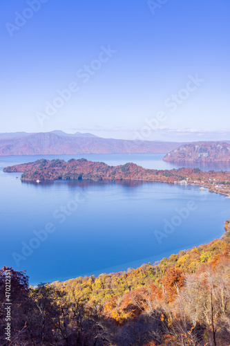 lake and mountains