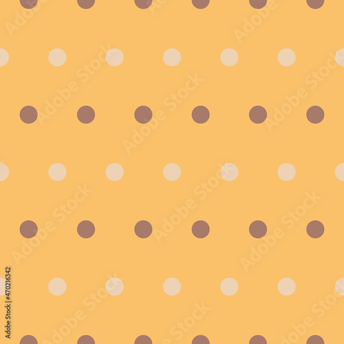 Seamless of yellow theme dot, yellow polka dot 